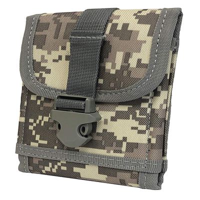 Agoz Molle Tactical Belt Waist Pouch for Latex Glove - Strobe Flash Light GPS - Electronic Keys - Rescue Pouch Holster Holder Case (Camo)