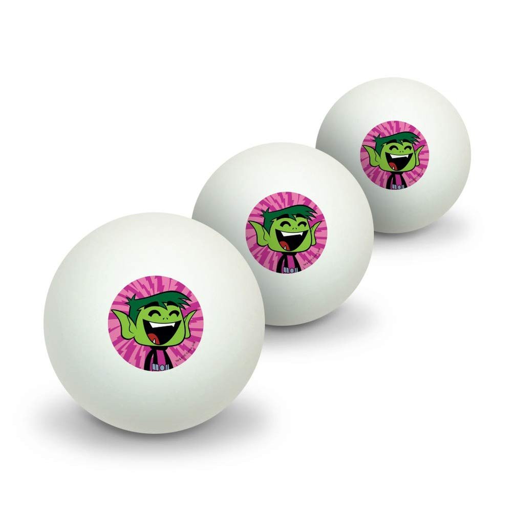 GRAPHICS & MORE Teen Titans Go! Beast Boy Novelty Table Tennis Ping Pong Ball 3 Pack