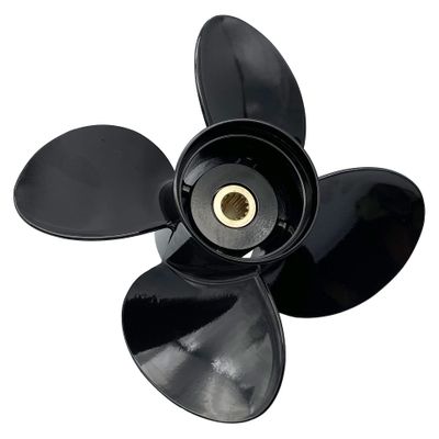Aluminum Outboard Cupped Propeller Boat Prop 4 Blades 13x17 Replacement for BRP,Johnson,EVINRUDE,E-TEC 40-140HP 2-Stroke 13 Spline Tooth