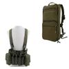 OAREA Camouflage Tactical Vest + MOLLE Military Day Pack Bag for Airsoft Shooting Airsoft Paintball CS Games view 1