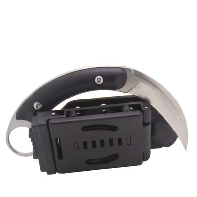 MASALONG Snake shadow Fixed Blade Knife Blade Nylon Fiberglass Handle with Kydex Sheath for Outdoor Camping Hunting Hiking Survival EDC Tool (Stone wash)