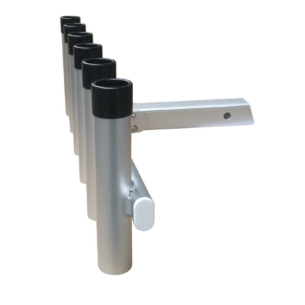Brocraft Hitch Extender Mount 6 Pole Rod Holder/Hitch Fishing Rod Holder/Truck Rod Rack