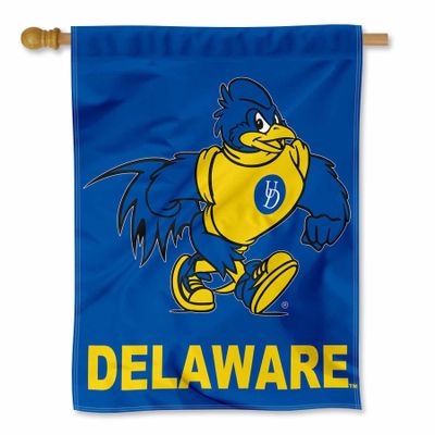 Delaware Blue Hens YoUDee Mascot Double Sided House Flag