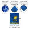 Delaware Blue Hens YoUDee Mascot Double Sided House Flag view 2