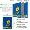 Delaware Blue Hens YoUDee Mascot Double Sided House Flag view 3