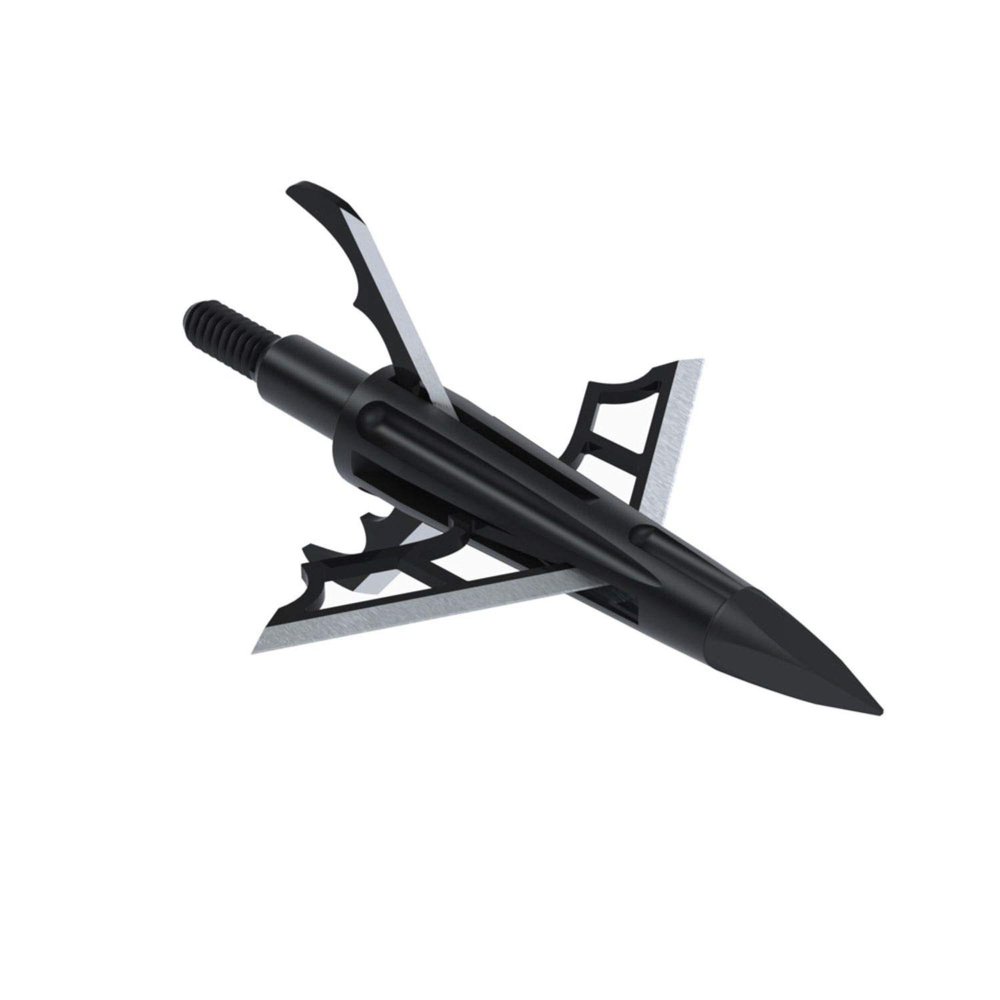 New Archery Products NAP DK4 Hunting Bow Spitfire Hybrid Mechanical 1 3/4" Cutting Diameter Compound Broadhead 3 Pieces Pack, 125 Grain