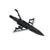 New Archery Products NAP DK4 Hunting Bow Spitfire Hybrid Mechanical 1 3/4" Cutting Diameter Compound Broadhead 3 Pieces Pack, 125 Grain view 1