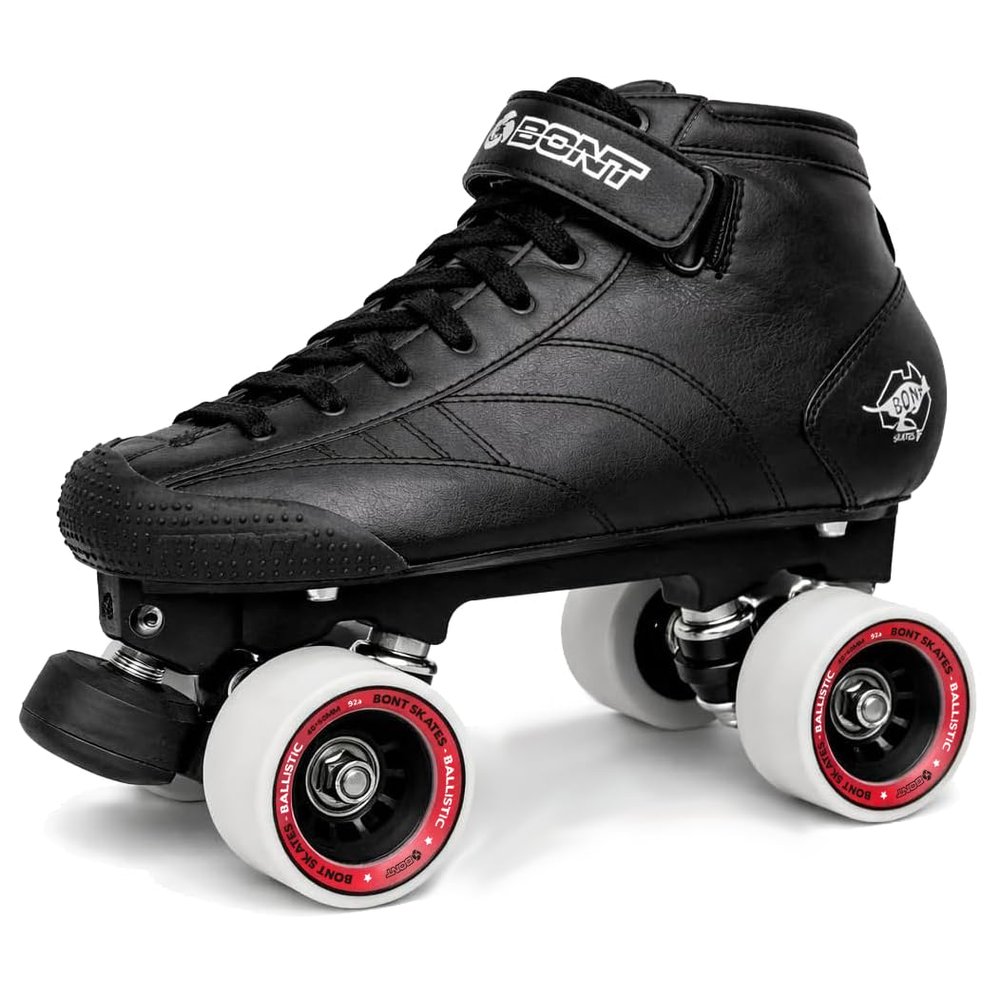 Bont Prostar Roller Derby Skates Package, Heat Moldable Vegan Boot with Prodigy Plate (10/44)