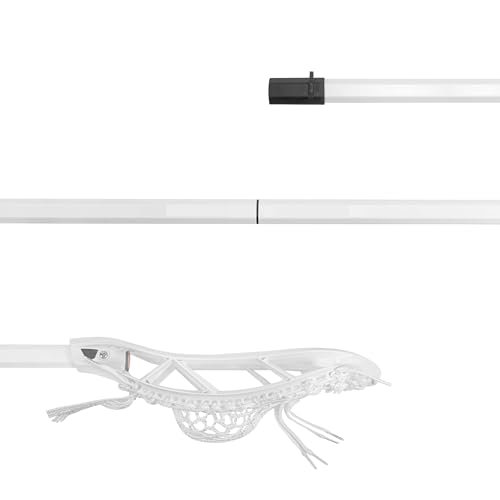 Signature Junior Boy's Lacrosse Stick - 28" - Pro Strung Pocket, Lightweight, Play Ready Aluminum Lacrosse Stick | 28" | White
