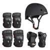 JBM Adult & Kid Skating Protective Gear Set Sktaeboard Helmet Knee and Elbow Pads with Wrist Guards for Inline Roller Skating, Scooter, Skateboarding view 1
