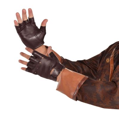amscan Men Steampunk Fingerless Gloves