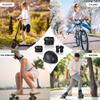 JBM Adult & Youth Skating Protective Gear Set, Skateboard Helmet, Knee Pads and Elbow Pads with Wrist Guards Set for Inline Roller Skating, Scootering, Skateboarding view 2