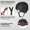 JBM Adult & Youth Skating Protective Gear Set, Skateboard Helmet, Knee Pads and Elbow Pads with Wrist Guards Set for Inline Roller Skating, Scootering, Skateboarding view 4