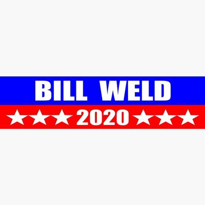Bill Weld for President 2020 Sticker Decal Mug Shirt Republican - Sticker Graphic - Political Funny Bumper Sticker for Cars Windows Trucks