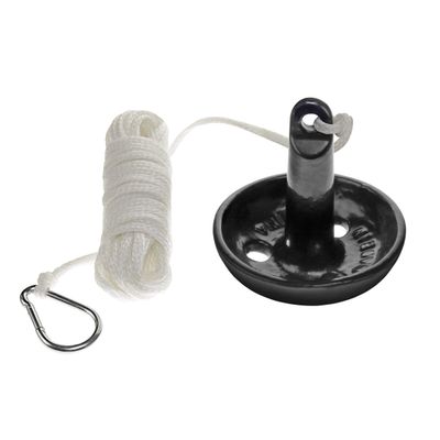 T-H Marine Mushroom Anchor Kit | Includes 5/16" X 50' Polypropylene Anchor Line with Hook | Vinyl Coated, 10LB