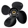 Aluminum Outboard Cupped Propeller Boat Prop 4 Blades 12.5x19 Replacement for BRP,Johnson,EVINRUDE,E-TEC 40-140HP 2-Stroke 13 Spline Tooth view 4