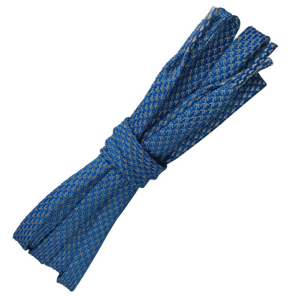 Goodlace Athletic Sport Casual Flat Shoe Laces 3M Reflective Sport Shoelaces Runner Safety at Night 47In Royal Blue