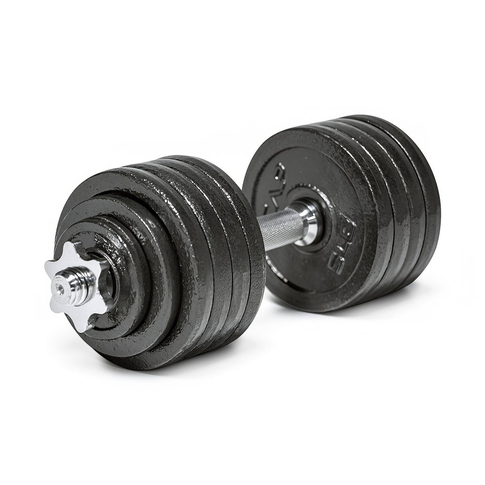 CAP Barbell 52.5 lb Adjustable Dumbbell Set - Single | Classic Adjustable Dumbbells with Weight Plates, Star Lock Collars, and Connector for Home Gym Strength Training