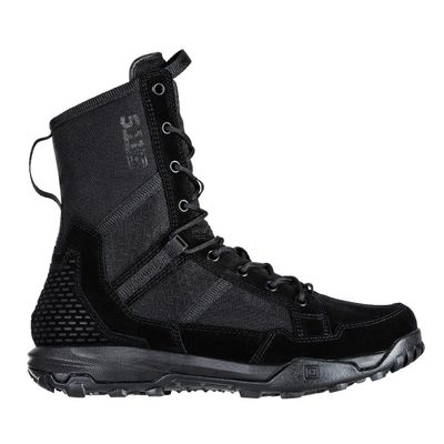 5.11 Tactical Mens A/T All-Terrain 8-inch Military Style Boots for Snow, Hiking, Work Non-Zip, Water-Resistant, Black, 12 Regular, Style 12422