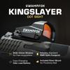 Swampfox Kingslayer RMR Footprint 1x22 Pistol Dot Sight, Green Circle Dot view 3