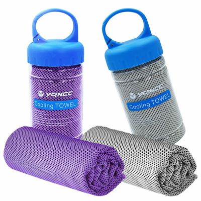 YQXCC Cooling Towel | 2 Pack 47"x12" | Ice Cool for Neck | Soft Breathable Microfiber Chilly | for Yoga, Golf, Gym, Camping, Running, Workout & More Activities
