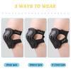 Kids/Adult/Youth Knee and Elbow Pads with Wrist Guards 3 in 1 Protective Gear Set for Skateboarding Cycling BMX Bike Scooter Skating Rollerblading Riding (Black, Medium (8-14 Years)) view 3