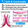 EverSport Kids Swim Goggles, Pack of 2 Swimming Goggles for Children Teens, Anti-Fog Anti-UV Youth Swim Glasses Leak Proof for Age4-16 view 4