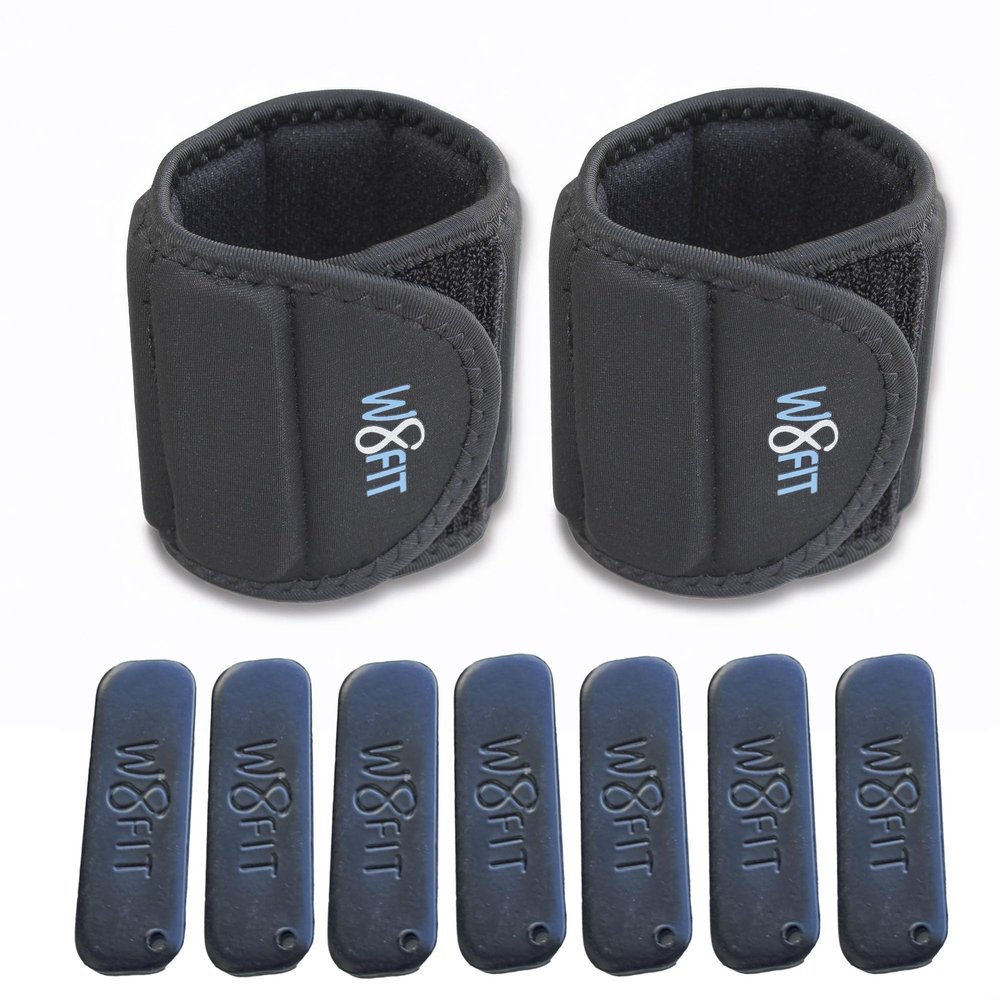 W8FIT Adjustable Wrist Weights 3 LBS PAIR (1.5 LBS each) Medium 6"-8"