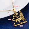 African Ethiopian Lion Pendant Necklace Lion of Judah Jewelry Charms Ethnic Gifts view 2