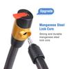 Heavy-Duty Cable Lock, Anti-Theft Outdoor Waterproof Locks for Bike, Motorcycle, Warehouse,Fence Shed, Gate view 3