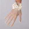 LeJulyeekay Girl's Holiday Wedding Pageant Satin First Communion Gloves Princess Gloves view 2