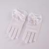 LeJulyeekay Girls Gloves Short Communion Gloves with Pearls for Wedding Dress Finger Gloves view 2