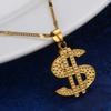 18K Gold Plated United States Dollar Money Sign Pendant Necklace (Dollar) view 3