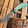 KCCEDGE BEST CUTLERY SOURCE EDC Pocket Knife Camping Accessories Folding Knife for Camping Gear Survival Kit Full Edge with Razor Sharp Edge 58731 (Iridescent Damascus) view 3