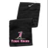 Printualist Personalized Golf Towel - Custom Embroidered Design & Name - Women Design - 16" x 26", Black, Absorbent Cotton Terry Velour Fabric view 1