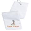 Printualist Personalized Golf Towel - Custom Embroidered Design & Name - Men Design - 16" x 26", White, Absorbent Cotton Terry Velour Fabric view 1