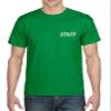 ALLNTRENDS Men's T Shirt Staff Embroidered Officer Top Work Embroidery Tee (L, Irish Green) view 1