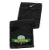 Printualist Personalized Golf Towel - Custom Embroidered Design & Name - Golf Course Design - 16" x 26", Black, Absorbent Cotton Terry Velour Fabric view 1