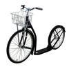 AmishToyBox Deluxe Kick Scooter Bike - Model 2420 - Adult Size (No Kickstand, Black), Amish-Made