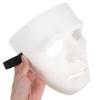 Amosfun 5pcs DIY Full Face Mask Plastic Blank Costume Cosplay Mask for Halloween Carnival Masquerade Dance Party (White) view 4