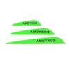 AMEYXGS 50pcs Archery Rubber Feather 2/3/4inch Rubber Arrow Feather Plastic Arrow Vanes DIY Hunting Archery Arrow (Green 2inch) view 3