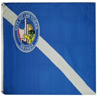 American Wholesale Superstore 3x5 City of Las Vegas Nevada 100D Woven Poly Nylon Flag 5x3 Banner Grommets Heavy Duty (RUF)