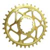 Absolute Balck SROV30GL Gold 30T Oval Chainring SRAM Direct Mount GXP 30T Gold 0.2 inch (6 mm) Offset Narrow Wide view 1
