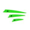 AMEYXGS 50pcs Archery Rubber Feather 2/3/4inch Rubber Arrow Feather Plastic Arrow Vanes DIY Hunting Archery Arrow (Green 3inch) view 1