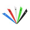 AMEYXGS 50pcs Archery Rubber Feather 2/3/4inch Rubber Arrow Feather Plastic Arrow Vanes DIY Hunting Archery Arrow (Green 3inch) view 4
