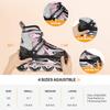 Gonex Inline Skates for Girls Boys Kids, Adjustable Skates Outdoor Blades Inline Roller Skates for Children Teens Women with Light Up Wheels for Indoor Outdoor Backyard Skating, Pink S view 4