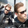 ATTCL Polarized UV Protection Sports Fishing Driving Sunglasses for Men Al-Mg Metal Frame Ultra Light 8585 Black view 2