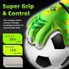 Sportout Kids Goalkeeper Gloves, Soccer Goalie Gloves with Double Wrist Protection and Non-Slip Wear Resistant Latex Material to Prevent Injuries view 2