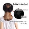 sy soul young Faux Fur Headband with Elastic for Women's Winter Earwarmer Earmuff(One Size,Black with KGB) view 2