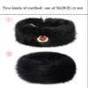 sy soul young Faux Fur Headband with Elastic for Women's Winter Earwarmer Earmuff(One Size,Black with KGB) view 3